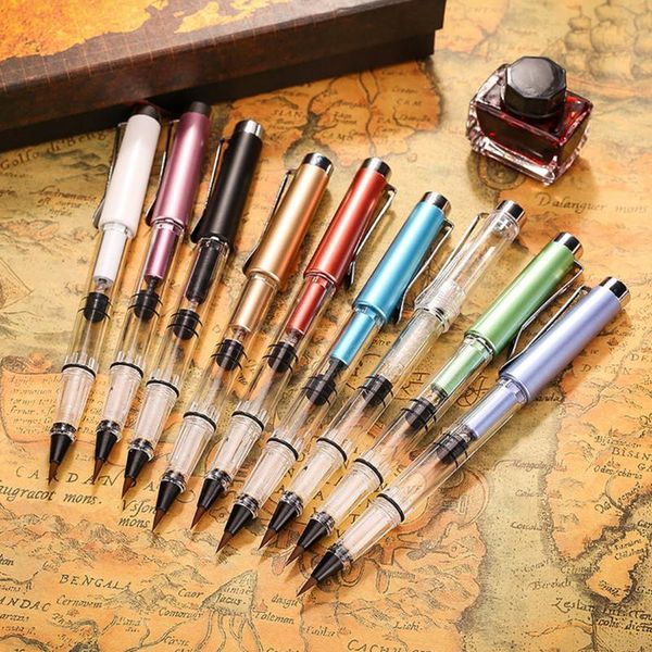 

colorful piston pen brush fountain pen for students office