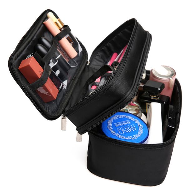 

double layer nylon make up bag friction resistance cosmetic bag waterproof washing travel organizer kosmetyczka df007