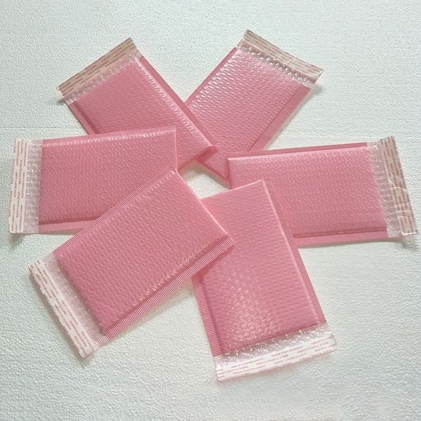 

15x20+4cm 25pcs/lot light pink poly bubble mailer envelopes padded mailing bag self sealing