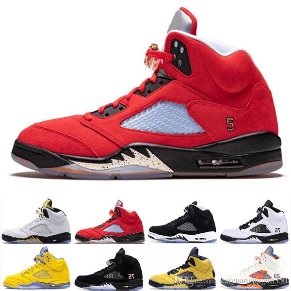 

5s international flight basketball shoes 5 v olympic metallic gold white cement og mens trianer athletic footwear wholesale sports wm113