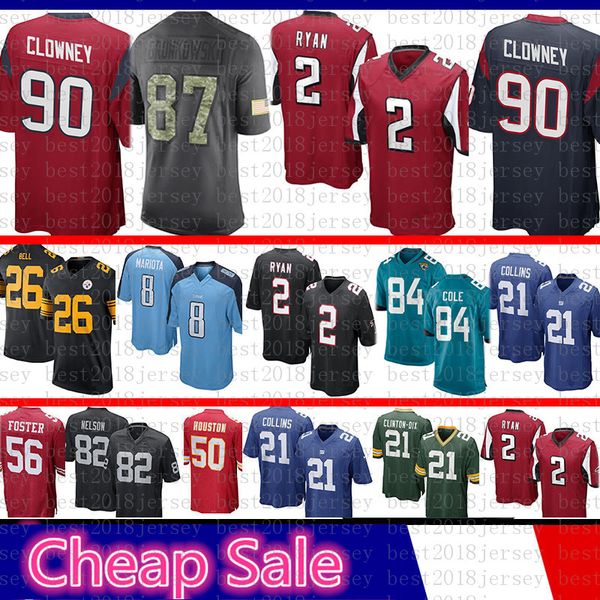 

Atlanta Jerseys Falcons 2 Matt Ryan Houston 90 Texans Jadeveon Clowney 2016 Salute to Service Limited New