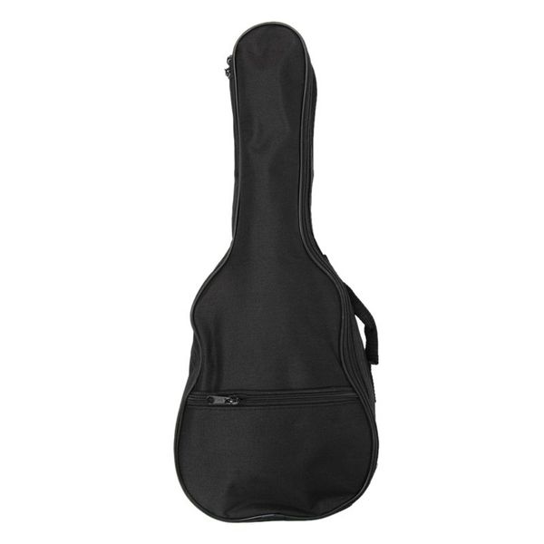 

ukulele soft comfortable shoulder back carry case bag with straps black for gift, Black;red