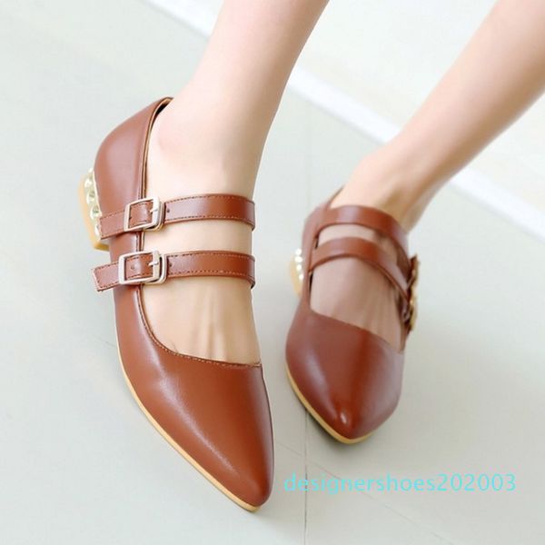 

large size casual flats with pointed toe and low heel comfortable fashion footwear for leisure style d3, Black