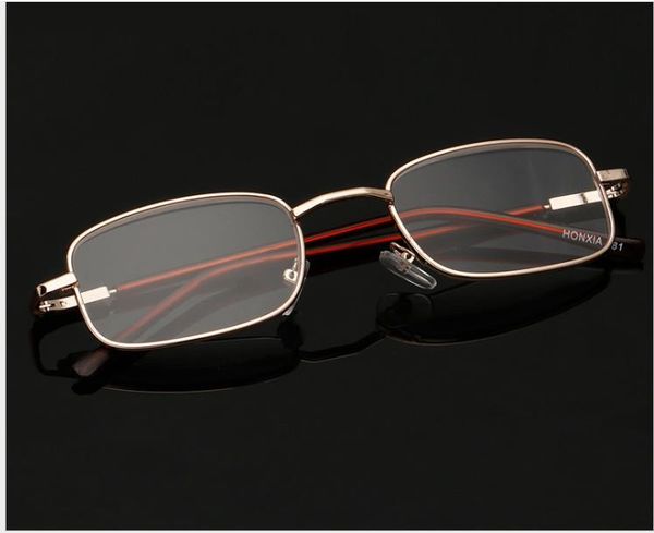 

square presbyopic glasses for the elderly special optical glasses metal frame old glasses, White;black