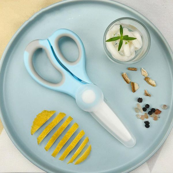 

baby food mills ceramic scissors portable infant feeding aid scissors with shear case food scissors baby supplies fqguq