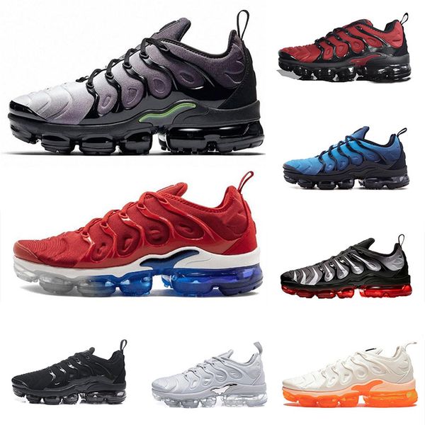 

2019 usa game royal tn plus designer sneaker running shoes triple black white volt violet sliver gradient men women aluminum sunset trainers