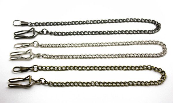 

100pcs/lot pocket watches chain wholesale dhl ing, Bronze;slivery