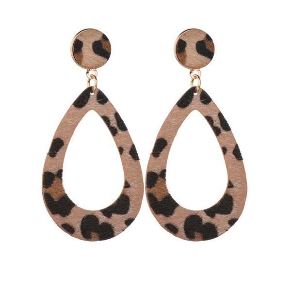 

настраиваемые модные искусственная кожа серьги для женщин полые кулон капли воды серьги мода ювелирные изделия аксессуары поставки производи, Silver