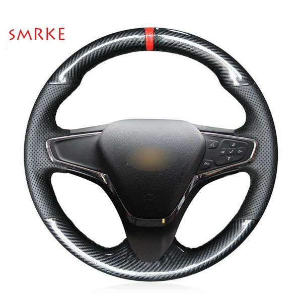 

carbon fiber leather car steering wheel cover for chevrolet cruze volt new cruze
