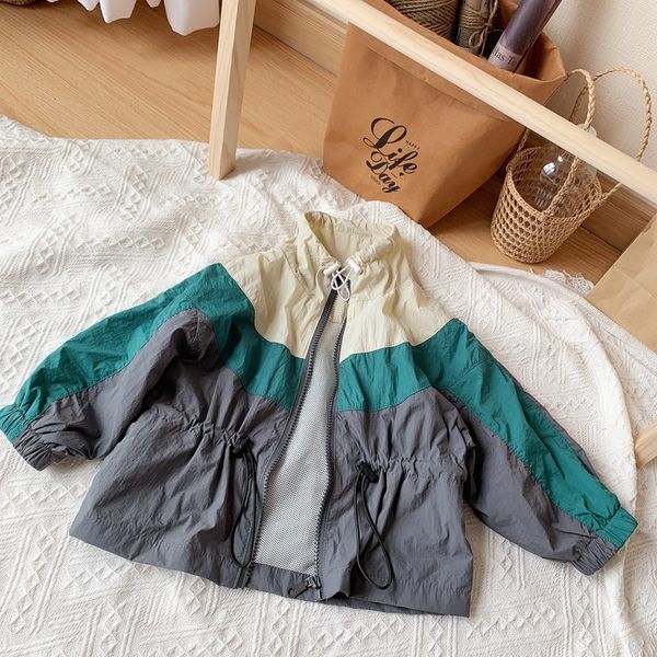 

2019 осень новых малышей детские куртки корейский стиль мальчиков ветровка пальто детская одежда верхняя одежда trend, Blue;gray