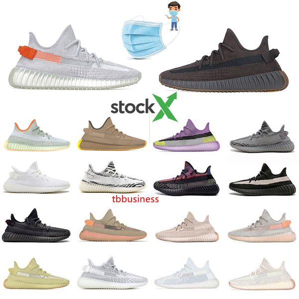 

stock x with cinder desert sage earth tail light kanye west designer sneakers reflective men women sports running shoes 7339044 7486