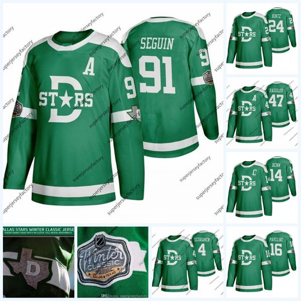 

2020 winter cla ic dalla tar jer ey 91 tyler eguin 47 alexander radulov 24 roope hintz 4 miro hei kanen 16 joe pavel ki 14 jamie benn, Black;red