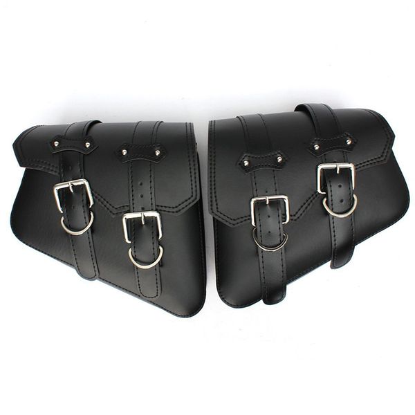 

2x universal motorcycle bag motorcycle saddlebag bag for harl ey black