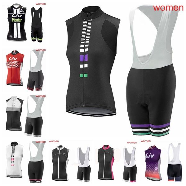 

2019 women breathable cycling sleeveless jersey bib shorts sets 3d gel pad summer racing bicycle clothing clothes k040704, Black;blue