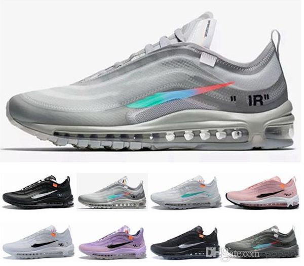 

2020 Дизайнер 97 Мужчины Женщины кроссовки Williams Радужные OG Женский Спорт 97s Белый Светло-серый Волк Menta моды от кроссовки тренеров