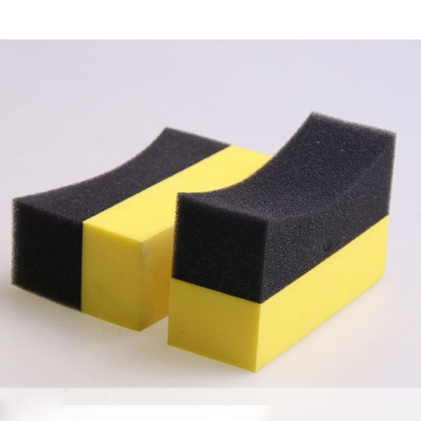 

4pcs ushape car tire waxing polishing compound washing sponge cleaning pad brush auto wash tools detailing brushes 2018