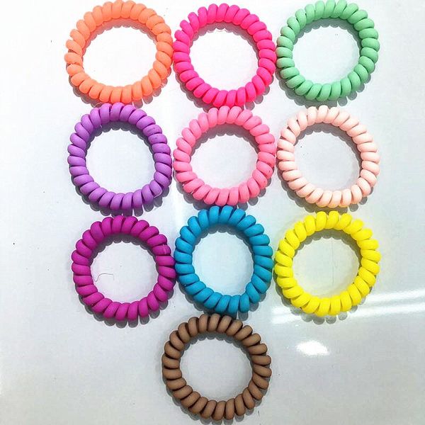 

Selling grinded ela tic hair band girl acce orie rubber band headwear piral hape hair tie gum telephone wire hair rope