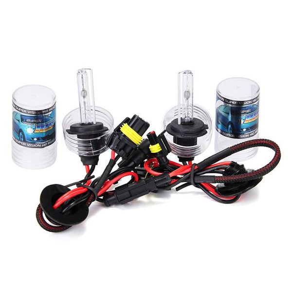 

makibes 6000k h7 55w 12v xenon hid kit car headlight xenon bulb slim ballast - black + silver