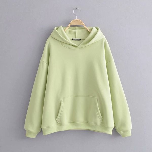 

jj50-9956 european and american fashionable plush hoodie, Black
