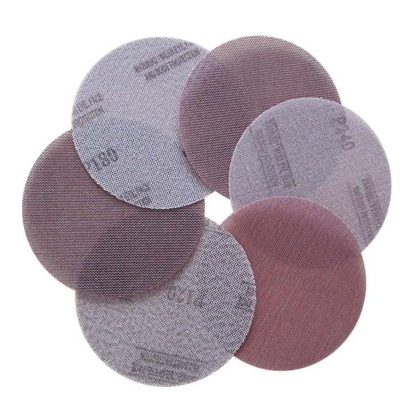 

10pcs mesh abrasive dust sanding discs 6 inch 150mm anti-blocking dry grinding sandpaper 120 to 1000 grit