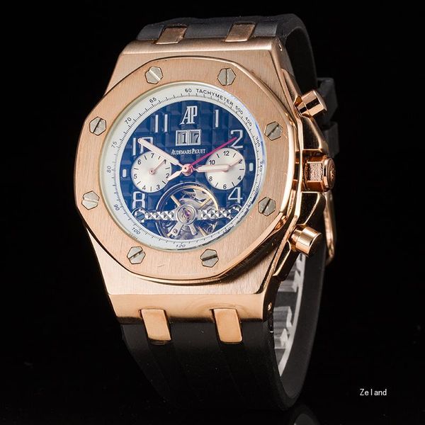 

2019 fashion high quality high strength glass screen men's mechanical watch high-end atmosphere AP automatic watch real shot men's watch