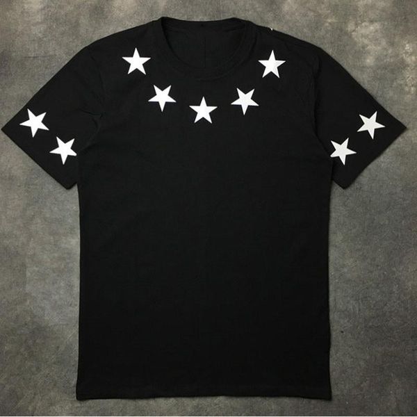 

летние мужские высокого качества конструктора тенниски мягкий хлопок короткие рукава тенденции моды хип-хоп мужчины женщины тис, White;black