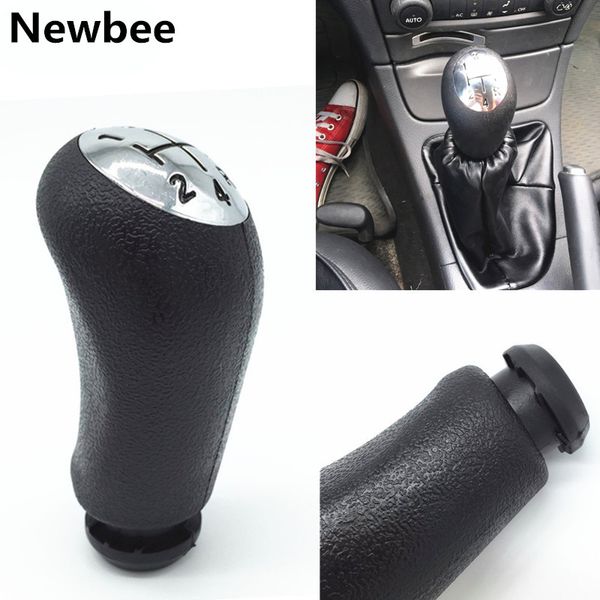 

chrome black 5/6 speed manual gear shift knob for clio 3 3 iii megane 2 scenic 2 lever stick shifter handle cover