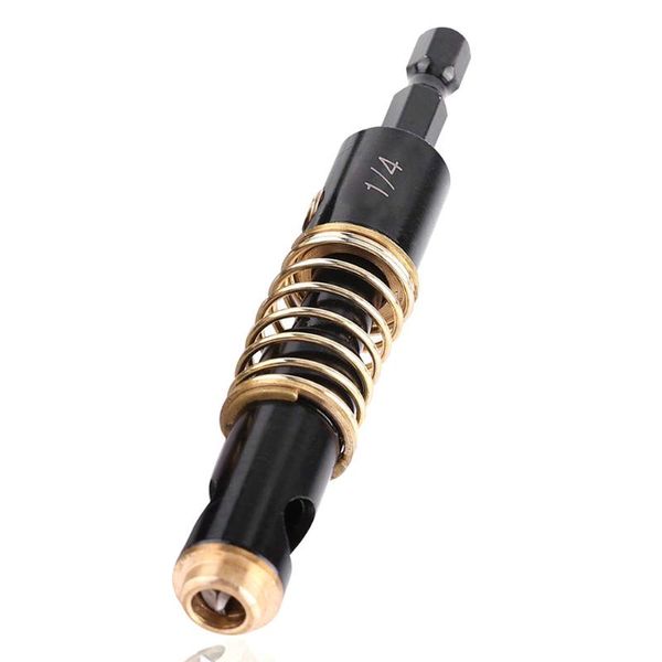 

1pcs 2 sizes 1/4" & 5mm hss brass self centering hinge twist drill bits screw hole saw woodworking reaming cabinet tool
