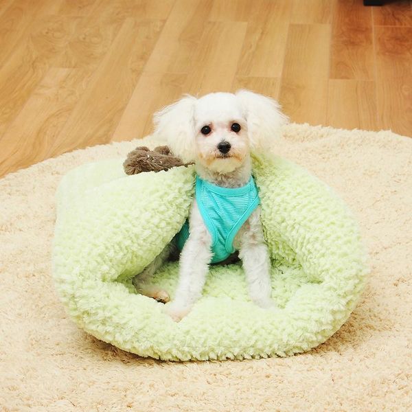 

originally pet sleeping bag warm cat dog sleeping bed autumn winter pet supplies clothes-shaped place accessories