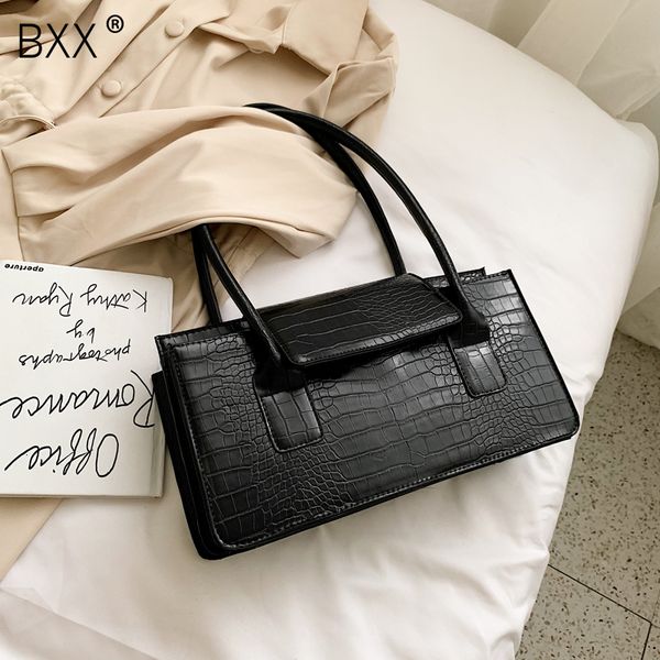 

bxx] high capacity pu leather handbags for women 2019 shoulder messenger baguette bag lady handbags female travel totes a297