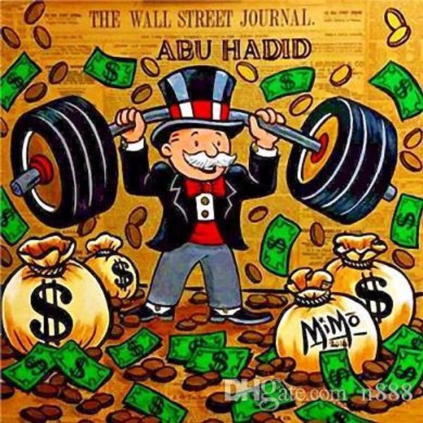 

handpainted & hd print alec monopoly modern abstract graffiti pop art oil painting heavy weights on canvas g258 200311