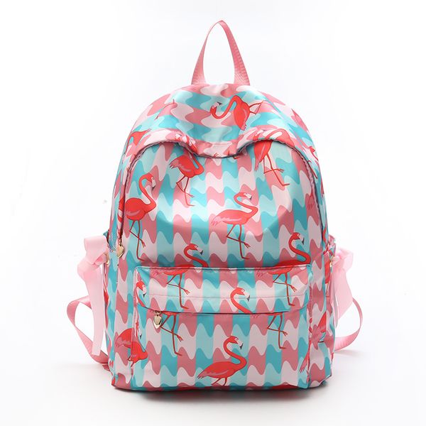 

waterproof women backpack cute bookbag pink flamingo animal knapsack printing school bagpack bag for teenage girls mochila 2019