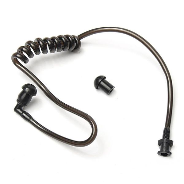 Provide The Best Flexible Tubo de reemplazo Negro Spring Air para el Tubo de walkie Talkie Auricular del Bobina ac/ústica Aire