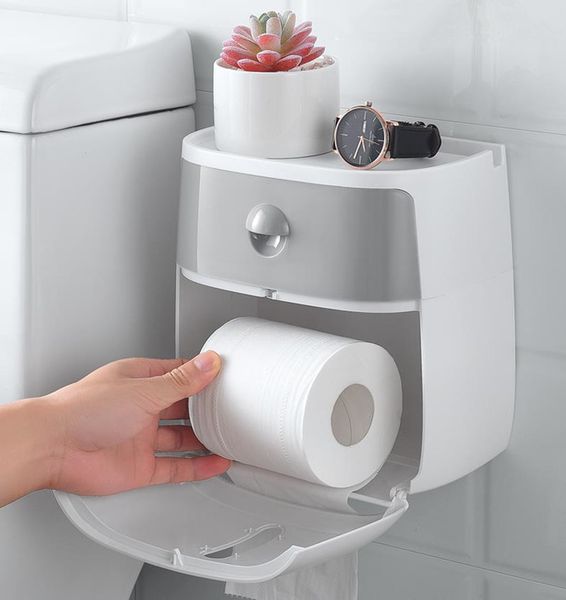 

waterproof wall mount toilet paper holder towel for bathroom tissue paper box rack bathroom toilet tissue paper wall mounted