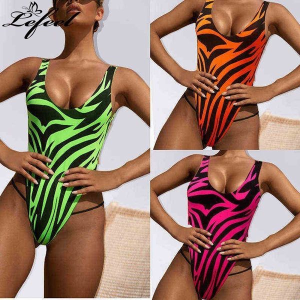 

lefeel 2019 one piece bikinis women swimwear bikini beachwear swimsuit summer bathing suit new leopard print mujer biquini