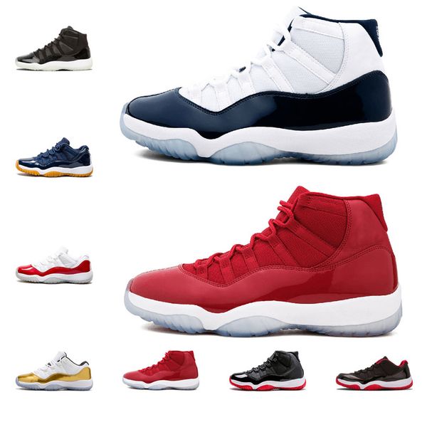 

2019 basketball shoes 11s concord 45 prom night cap and gown midnight navy gym red bred 11 trainers sneakers us 5.5-13
