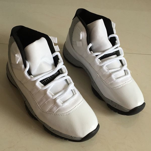 

new jumpman 11 xi white cement 3d colorful men kids basketball shoes sports sneakers high qaulitys male trainers red discount, Black