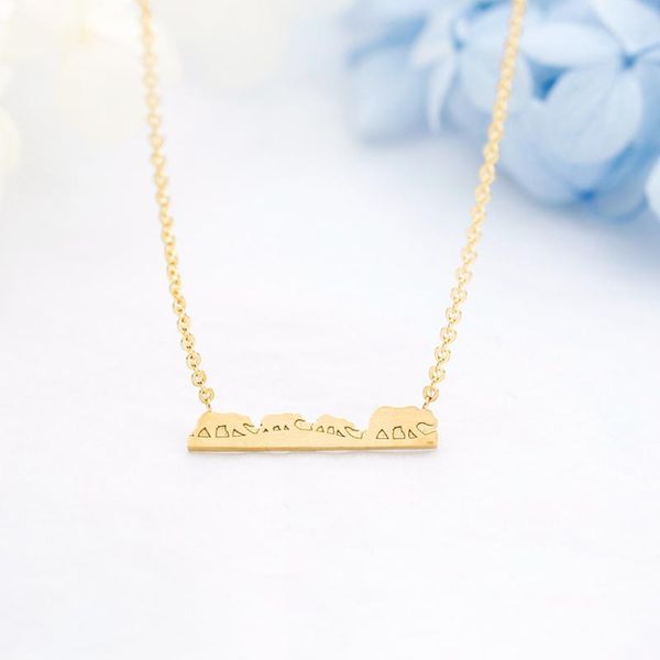 

gold silver color children baby bear necklaces for women stainless steel chain family jewelry mother's day gift collares mujer
