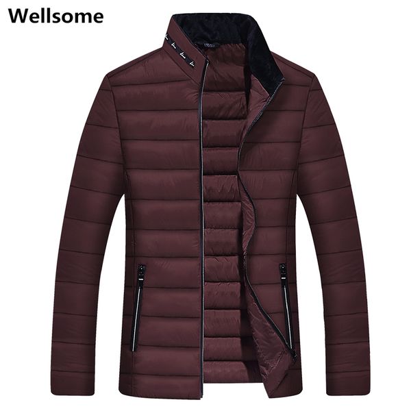 

mens parka 2019 padded overcoat outerwear thick warm solid color men's coat winter jackets and coats windbreakers parkas for men, Black