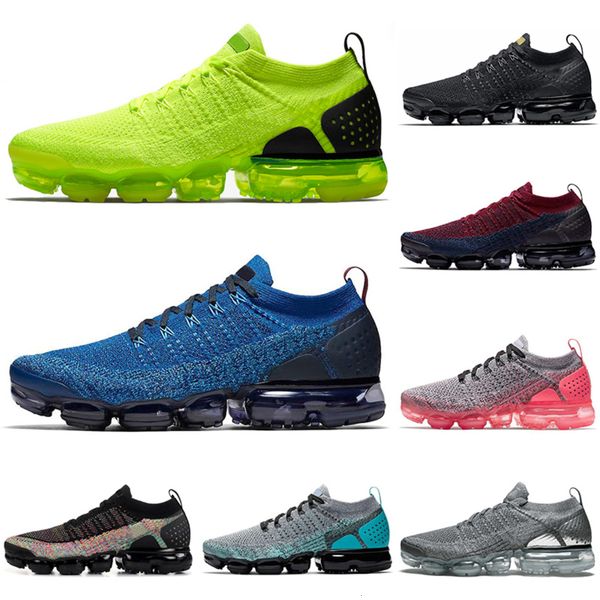 

new fly 2.0 running shoes for men women volt triple black white olympic knit mens trainers cushion athletic sneakers sports