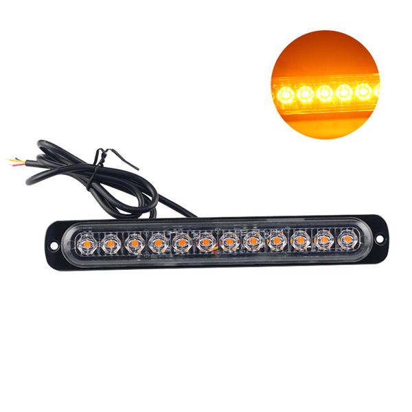

strobe side lights 12led strip slim side 12v-24v lamps bulbs motorcycles ships super bright cars new