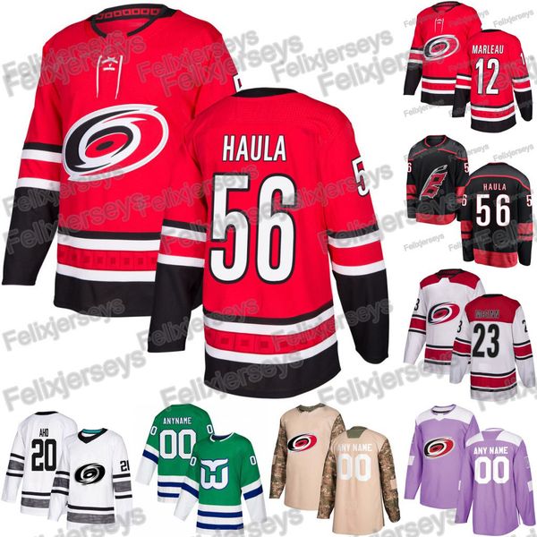 

56 Erik Haula Carolina Hurricanes Patrick Marleau Brock McGinn Nino Niederreiter Jaccob Slavin Warren Foegele Hamilton Andrei Svechnikov