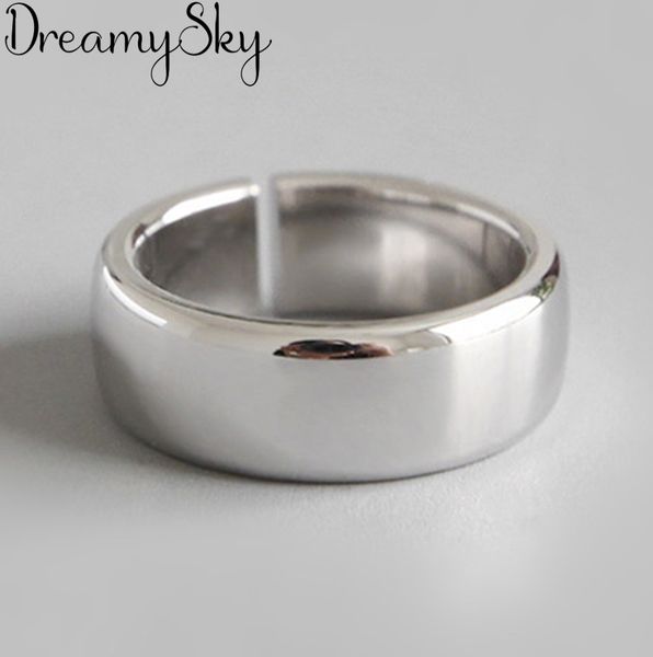 

simple style 925 sterling silver round rings for women bridal adjustable finger rings korean fashion jewelry, Slivery;golden