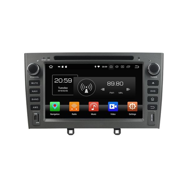 

4 гб озу 64 гб rom octa core 2 din 7 "android 8.0 автомобильный dvd-плеер для peugeot 308 408 2007-2010 радио gps 4g wi-fi bluetooth usb mir