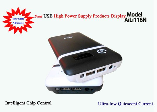 

aili mobile power box kit diy power bank charger lithium battery cells box for router tablet mobile phone 3.8v 6v 9v 12v