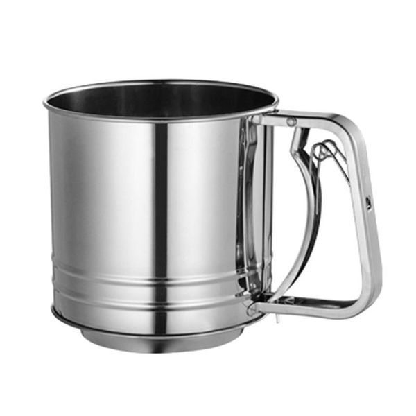 

flour sifter stainless steel large flour sugar sieve baking supplies