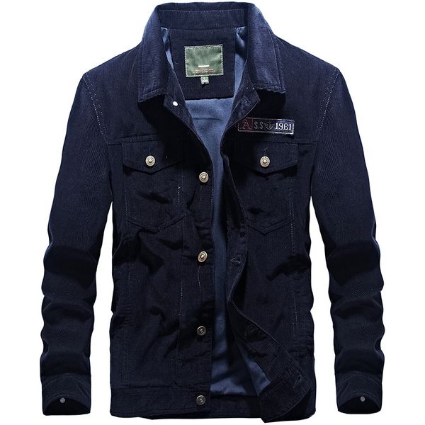 

high-quality casual corduroy men jacket multi-pocket solid turn-down collar men jacket coat 2019 spring autumn new m-3xl, Black;brown