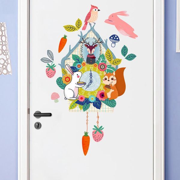 

новый мультфильм стикер стены творческий детская комната украшения mural стильный красочные симпатичные смешные home decor наклейки qt753-4m