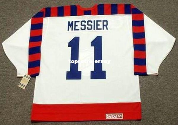 

wholesale mens mark messier 1992 wales "all star" ccm vintage retro hockey jersey, Black;red