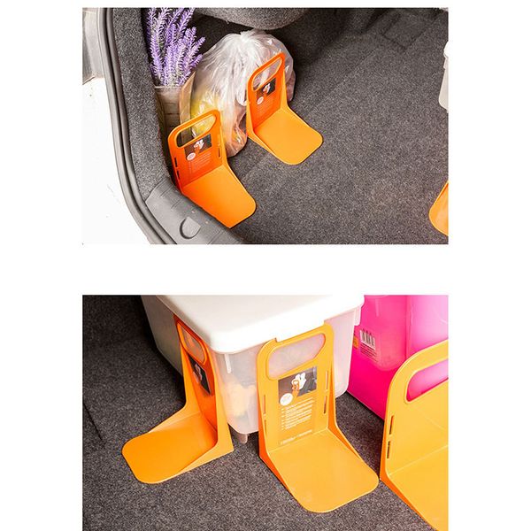 

2pcs car rear box sundries fixed frame car trunk storage baffle back organizor box storage stand trunk fixed partition